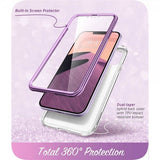 Supcase iPhone 14 Plus Cover Cosmo Purple Marble