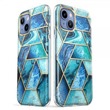 Supcase iPhone 14 Plus Cover Cosmo Blue Marble