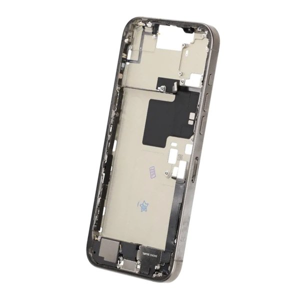 Mellemramme med smådele til iPhone 16 Pro Max - Naturlig Titanium OEM