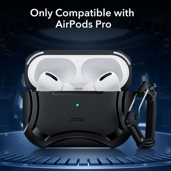 ESR AirPods Pro/AirPods Pro 2 Cover Cyber Tough HaloLock Sort