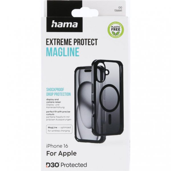 Hama iPhone 16 Cover Extreme Protect MagLine Sort