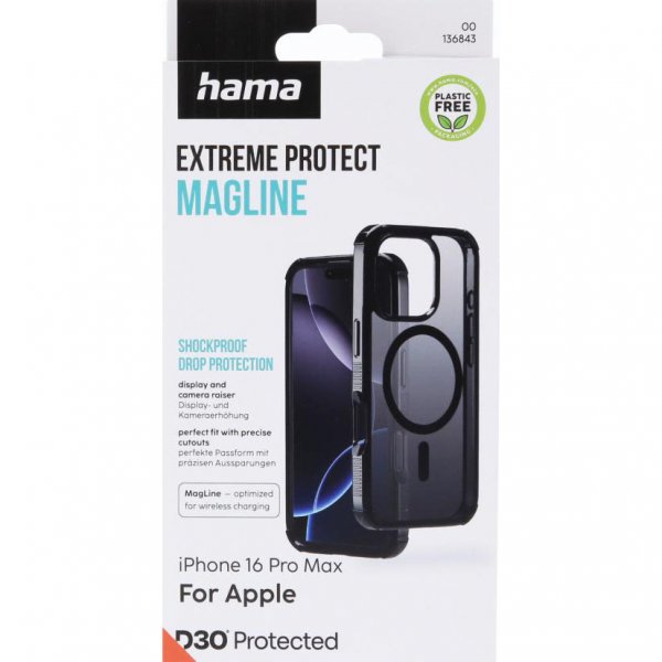 Hama iPhone 16 Pro Max Cover Extreme Protect MagLine Sort
