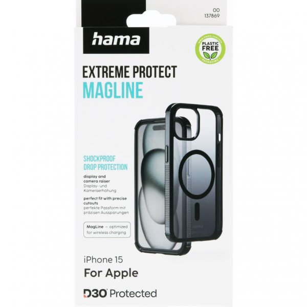 Hama iPhone 15 Cover Extreme Protect MagLine Sort