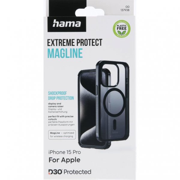 Hama iPhone 15 Pro Cover Extreme Protect MagLine Sort