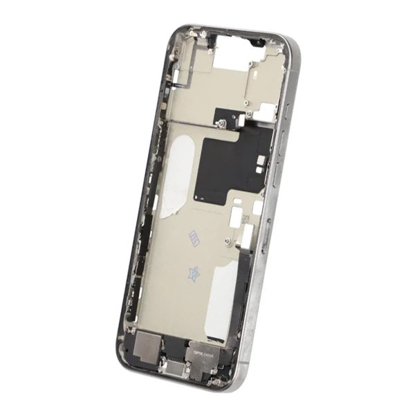 Midterramme med smådele til iPhone 16 Pro Max - Hvid Titanium OEM