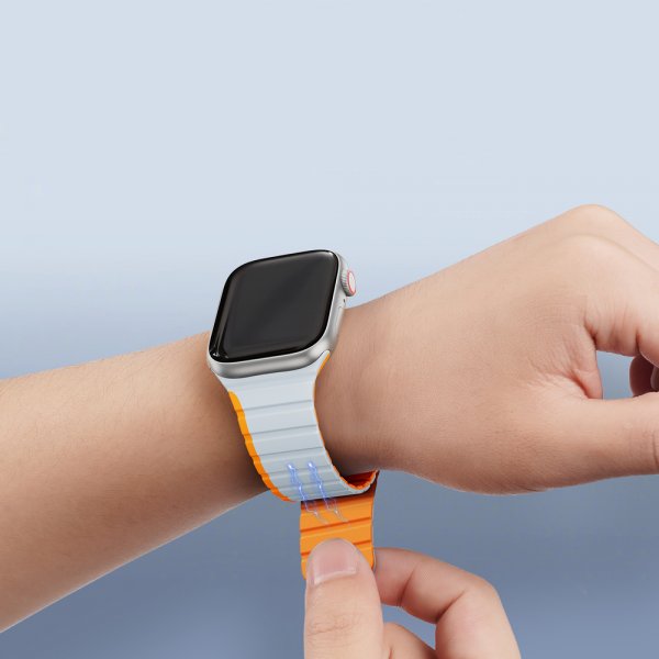 Dux Ducis Apple Watch 38/40/41/42mm Armbånd LD-serien Grå Orange