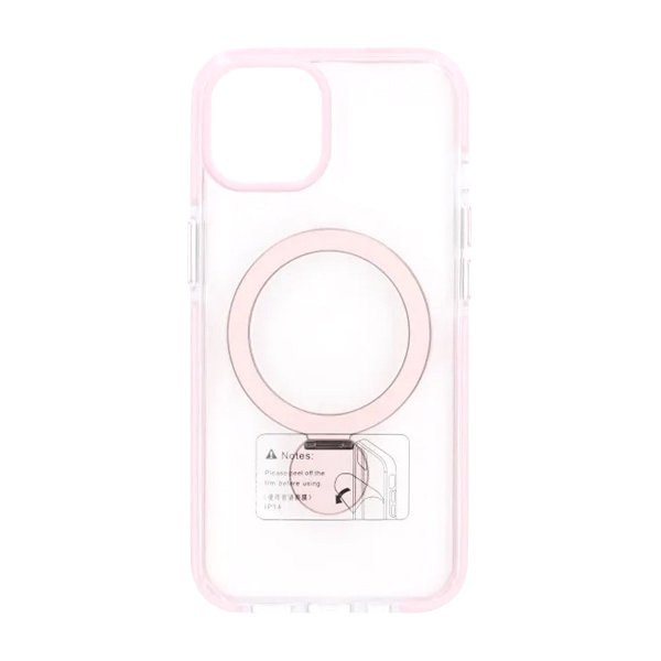 iPhone 13/iPhone 14 Cover Ringstativ MagSafe Rosa