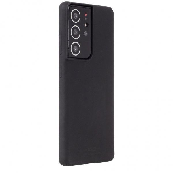 holdit Samsung Galaxy S21 Ultra Cover Silikone Sort