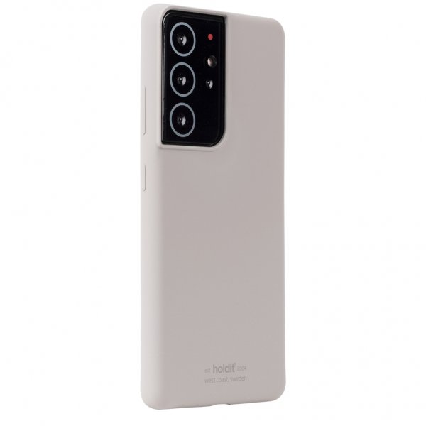 holdit Samsung Galaxy S21 Ultra Cover Silikone Taupe