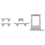 Knapper og SIM-kortholder til iPhone 15 Pro og 15 Pro Max - Hvid