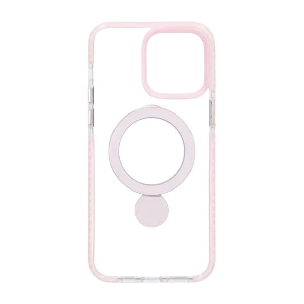 iPhone 15 Cover Ringstativ MagSafe Rosa