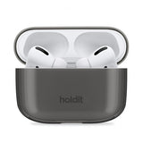 holdit AirPods Pro/AirPods Pro 2 Cover Gennemsigtig Sort