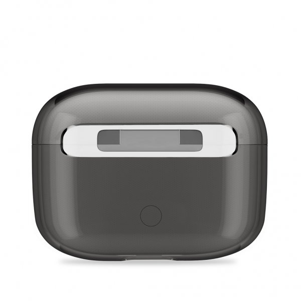 holdit AirPods Pro/AirPods Pro 2 Cover Gennemsigtig Sort