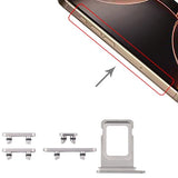 Knapper og SIM-kortholder til iPhone 15 Pro og 15 Pro Max - Hvid