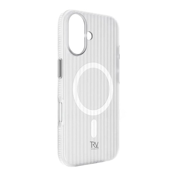 Rvelon iPhone 17 Etui Bølget MagSafe Hvid