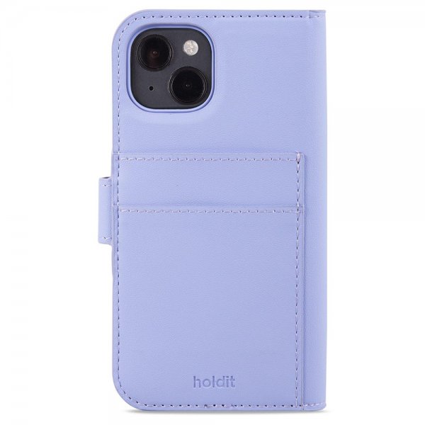 holdit iPhone 13/iPhone 14 Cover Wallet Case Magnet Plus Lavender