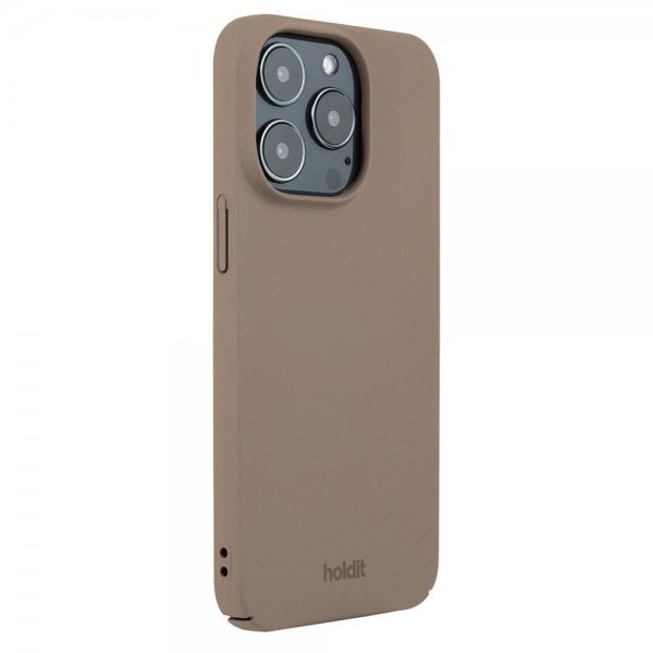 Holdit iPhone 15 Pro Cover Slim Case Mocha Brown