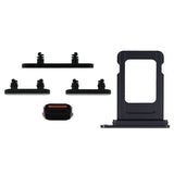Knapper og SIM-kortholder til iPhone 15 og 15 Plus - Sort