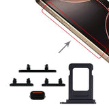 Knapper og SIM-kortholder til iPhone 15 og 15 Plus - Sort