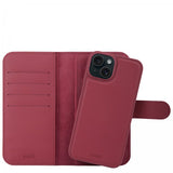 holdit iPhone 13/iPhone 14 Cover Wallet Case Magnet Plus Red Velvet