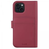 holdit iPhone 13/iPhone 14 Cover Wallet Case Magnet Plus Red Velvet