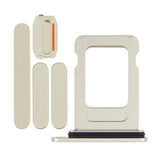 Knapper og SIM-kortholder til iPhone 15 og 15 Plus - Gul