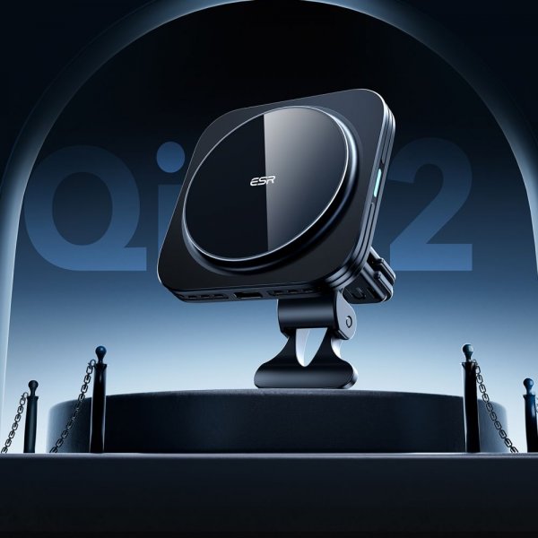 ESR Bilholder Qi2 Air Vent Wireless Car Charger CryoBoost HaloLock Sort