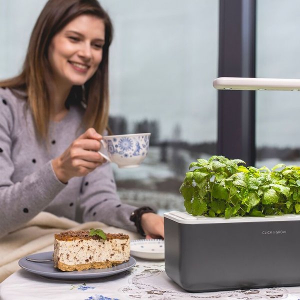 Click and Grow Smart Garden 3 Startsæt Mørkegrå