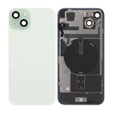 iPhone 15 Plus Bagsideglas Komplet OEM - Grøn