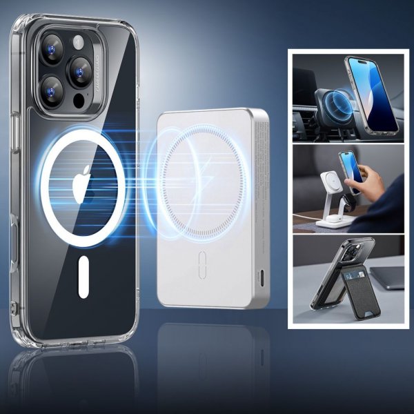 ESR iPhone 16 Pro Max Cover og Skærmbeskyttelse Classic Hybrid MagSafe Sæt Gennemsigtig