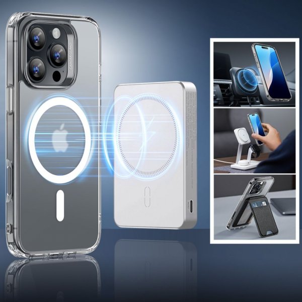 ESR iPhone 16 Pro Max Cover og Skærmbeskytter Classic Hybrid MagSafe Sæt Matteret