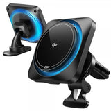 ESR Bilholder Qi2 Air Vent/Dashboard Trådløs Biloplader CryBoost HaloLock Sort