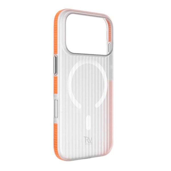 Rvelon iPhone 17 Pro Etui Korrugeret MagSafe Orange