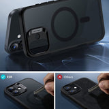ESR iPhone 16 Cover og Skærmbeskyttelse Classic Hybrid MagSafe Sæt Frostet Sort