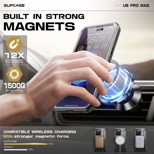 Supcase iPhone 16 Pro Max Cover UB Pro MagSafe Sort