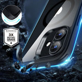 ESR iPhone 16 Cover og Skærmbeskytter Classic Hybrid MagSafe Sæt Sort Gennemsigtig