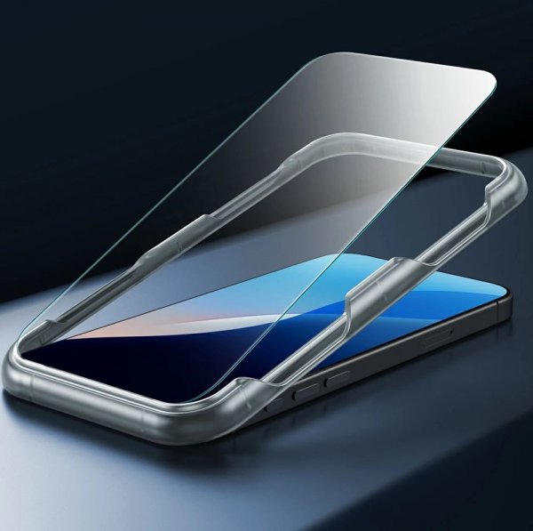 ESR iPhone 16 Cover og Skærmbeskytter Classic Hybrid MagSafe Sæt Sort Gennemsigtig