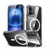 ESR iPhone 16 Cover og Skærmbeskytter Classic Hybrid Kickstand MagSafe Sæt Gennemsigtig