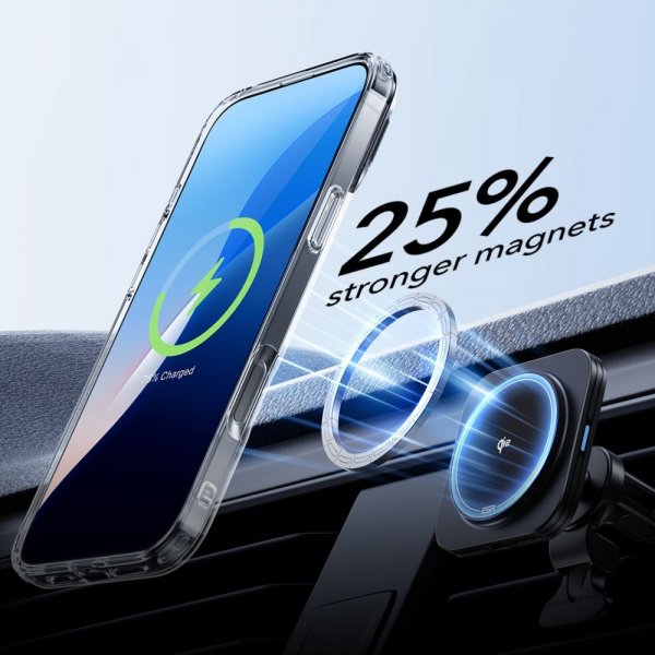 ESR iPhone 16 Cover og Skærmbeskytter Classic Hybrid Kickstand MagSafe Sæt Gennemsigtig