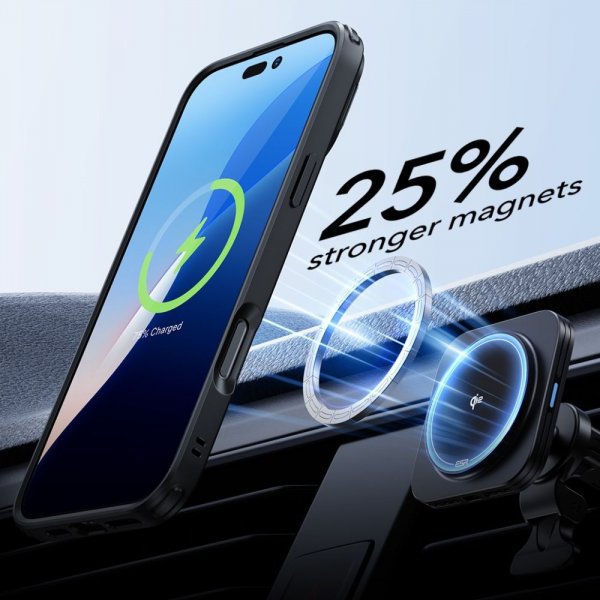 ESR iPhone 16 Pro Cover og Skærmbeskytter Classic Hybrid Kickstand MagSafe Sæt Sort