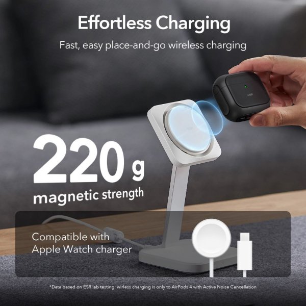 ESR AirPods 4 Cover Orbit Hybrid HaloLock Sort