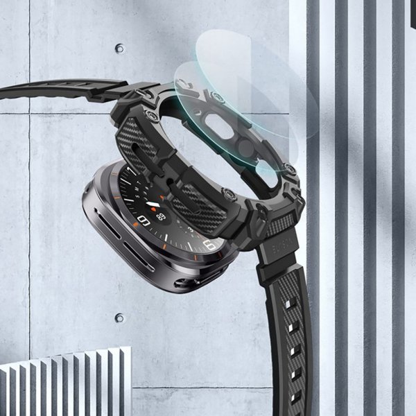 Supcase Samsung Galaxy Watch Ultra 47mm Armbånd ArmorBox Sort