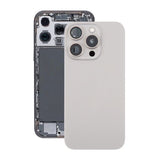iPhone 16 Pro Max Bagside Glas Komplet OEM - Naturlig Titanium