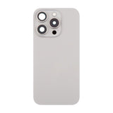 iPhone 16 Pro Max Bagside Glas Komplet OEM - Naturlig Titanium