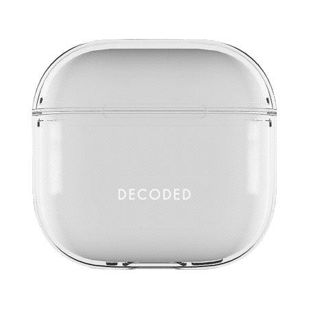 Decoded AirPods 4 Cover Silikone AirCase Transparent