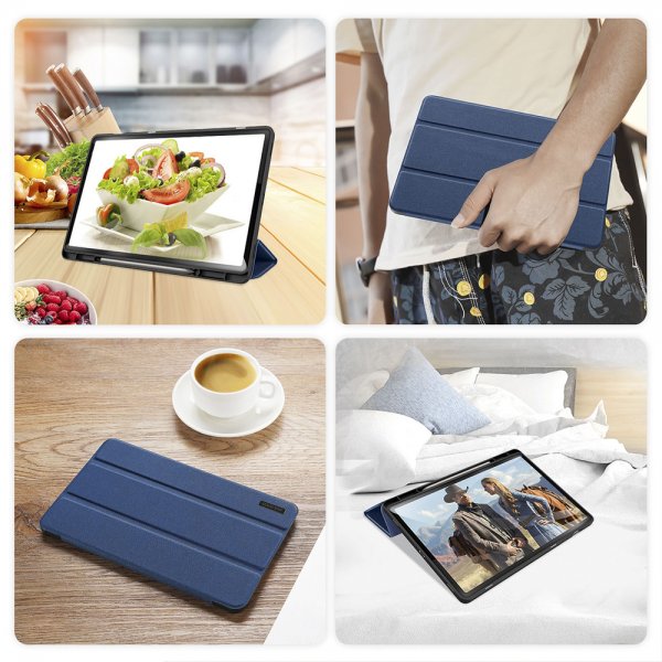 Dux Ducis Samsung Galaxy Tab S9 Plus/S9 FE Plus/S10 Plus Cover DOMO Series Blå