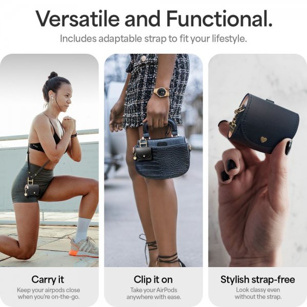 Spigen AirPods 4 Etui Cyrill Mini Bag Sort