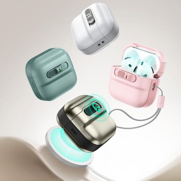 ESR AirPods 4 Cover Pulse FlickLock HaloLock Grøn