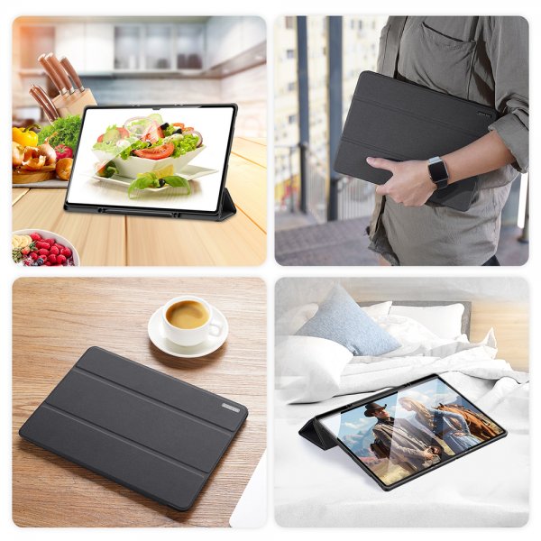 Dux Ducis Samsung Galaxy Tab S8 Ultra/S9 Ultra/S10 Ultra Etui DOMO Series Sort