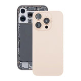 iPhone 16 Pro Max Bagside Glas Komplet OEM - Sandfarvet titanium